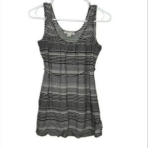 Motherhood Black and White Striped Tank Top